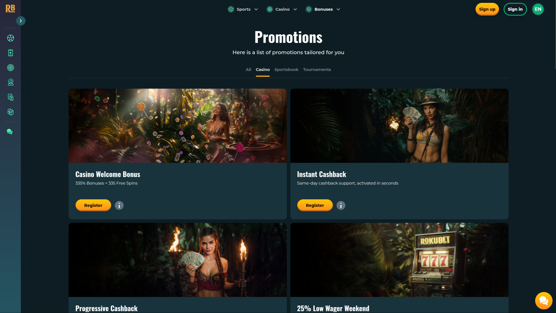 Rokubet login
