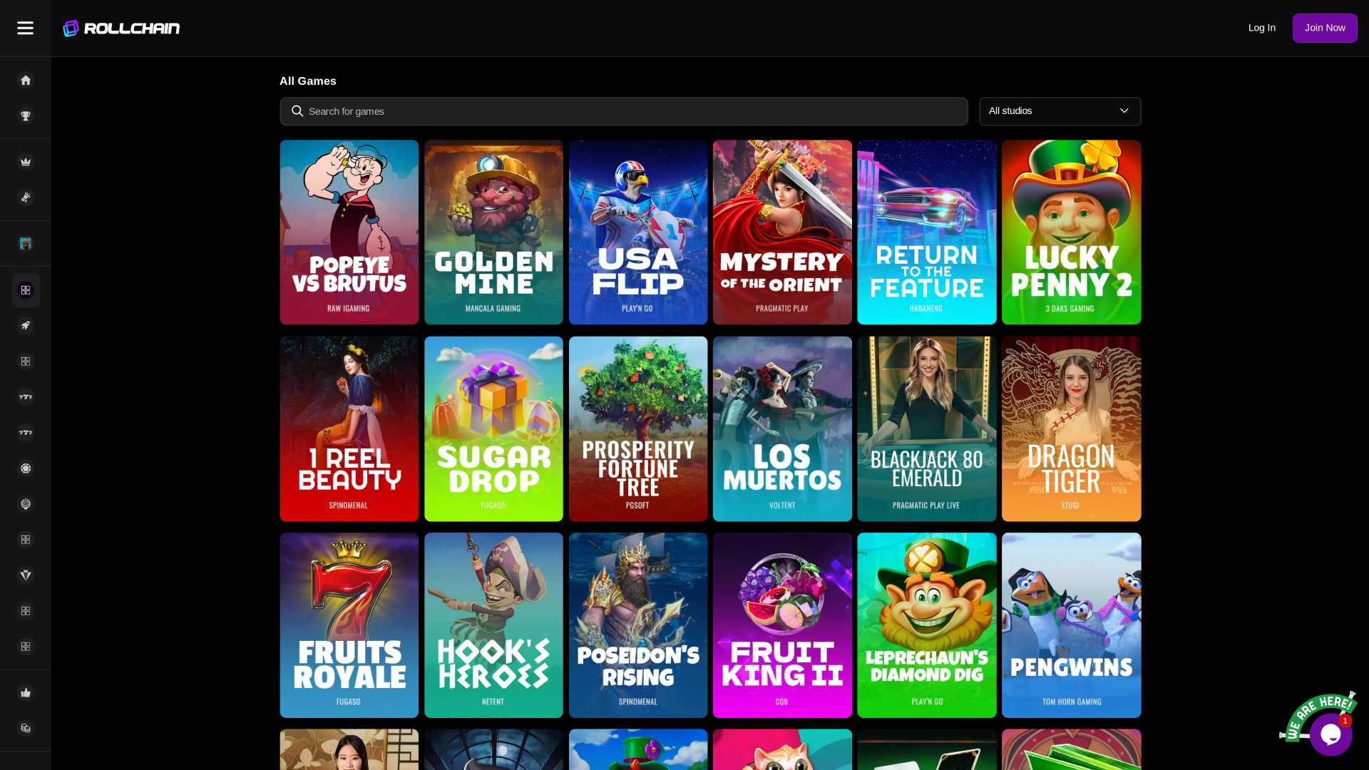 Jeux de casino RollChain