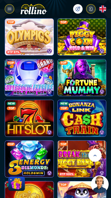 Rollino Casino Mobile Jackpot