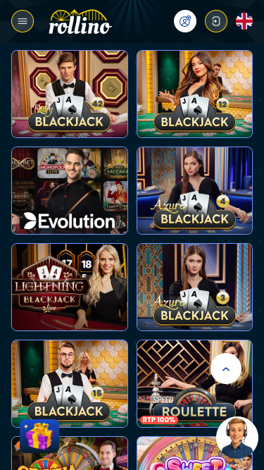 Rollino Casino Mobile Live Dealer