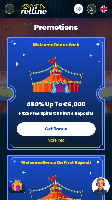 Rollino Casino Mobile Promotions