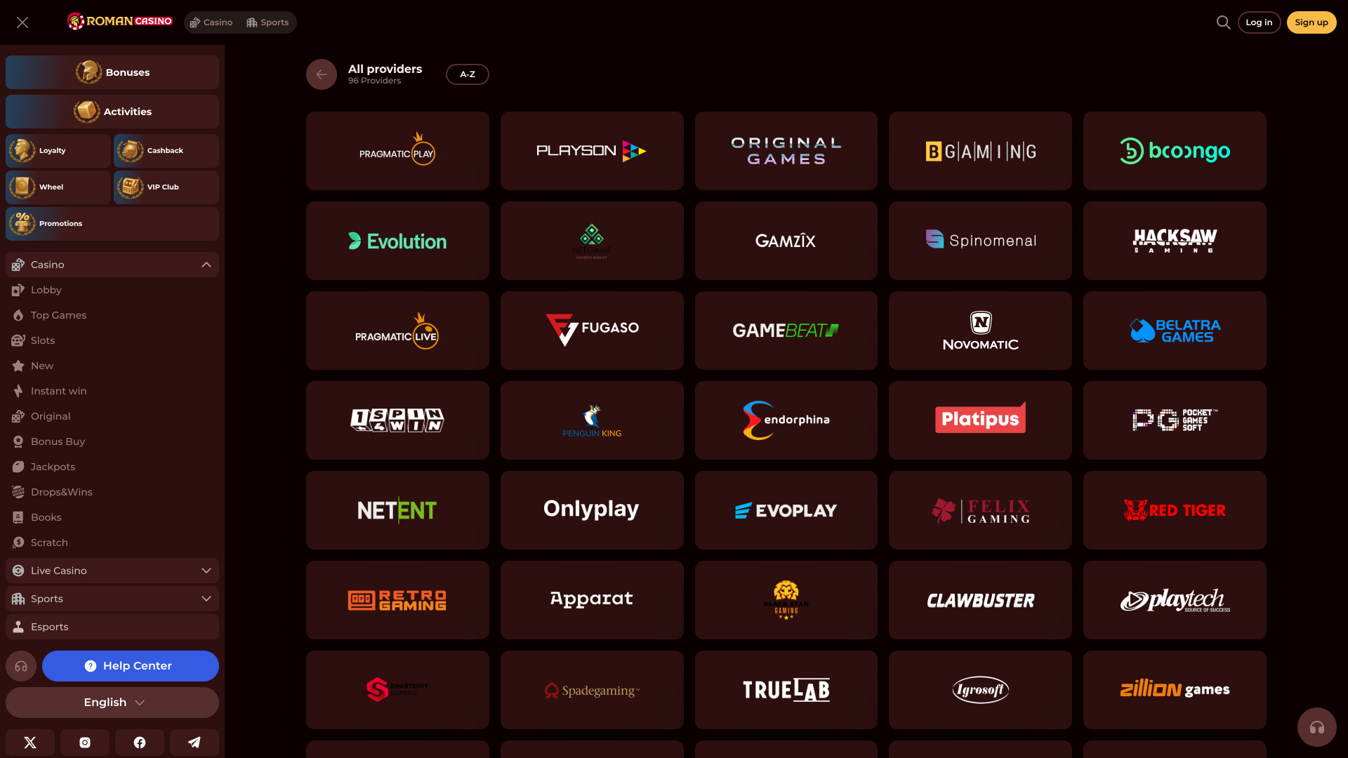 Développeurs du jeu de casino romain pour ordinateur