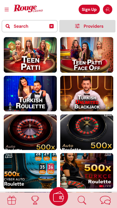 Rouge Casino Mobile Croupier en direct