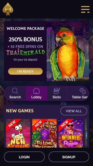 Royal Ace Casino Mobile Games