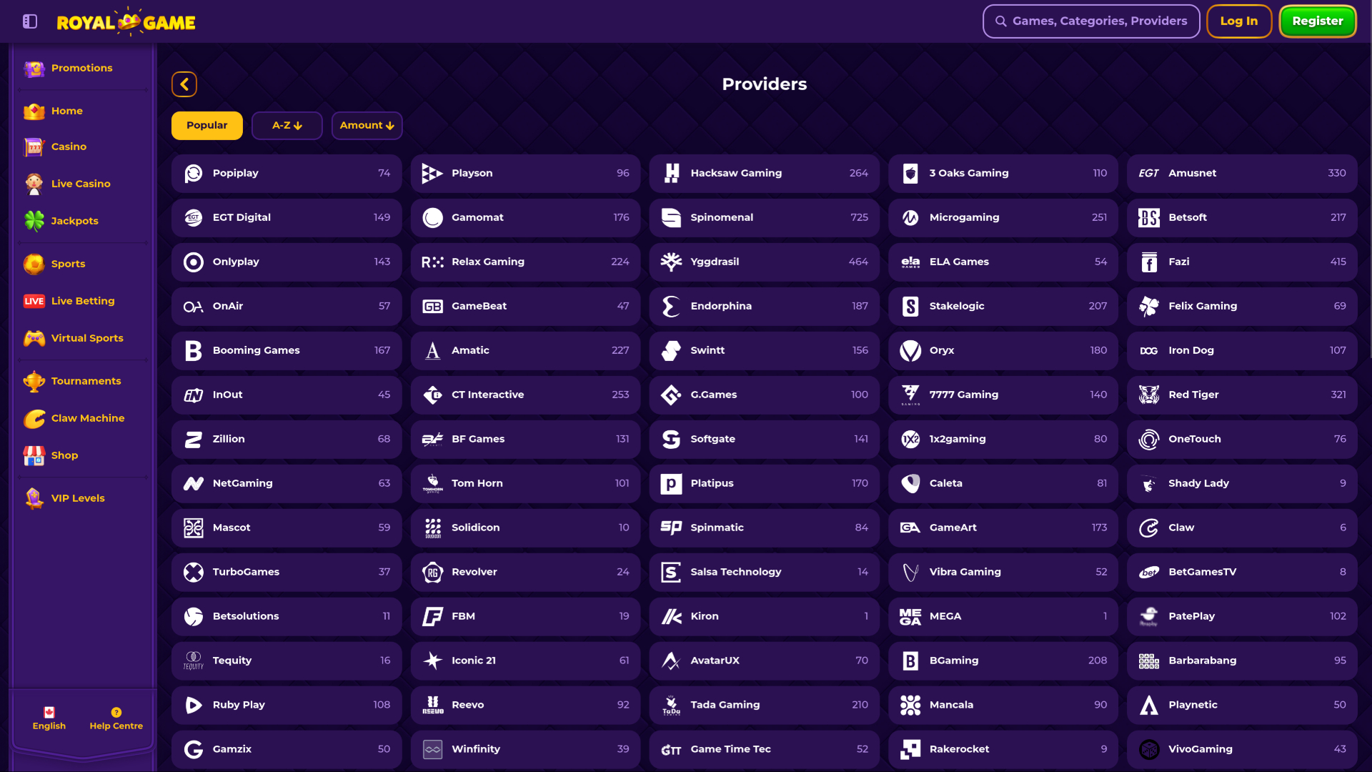 Royal Game Casino Desktop Game Developers