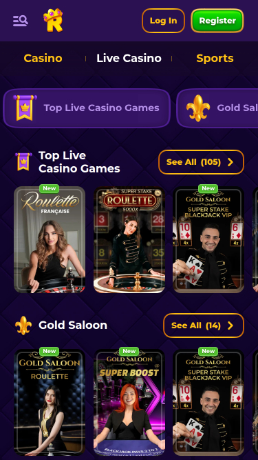 Royal Game Casino Mobile Live Dealer