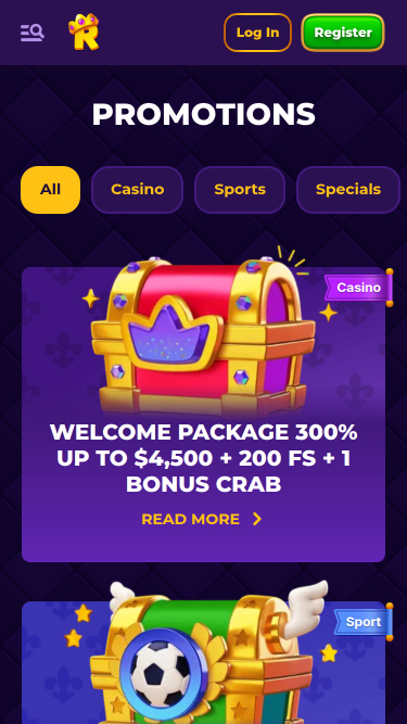 Royal Game Casino Mobile Promotions