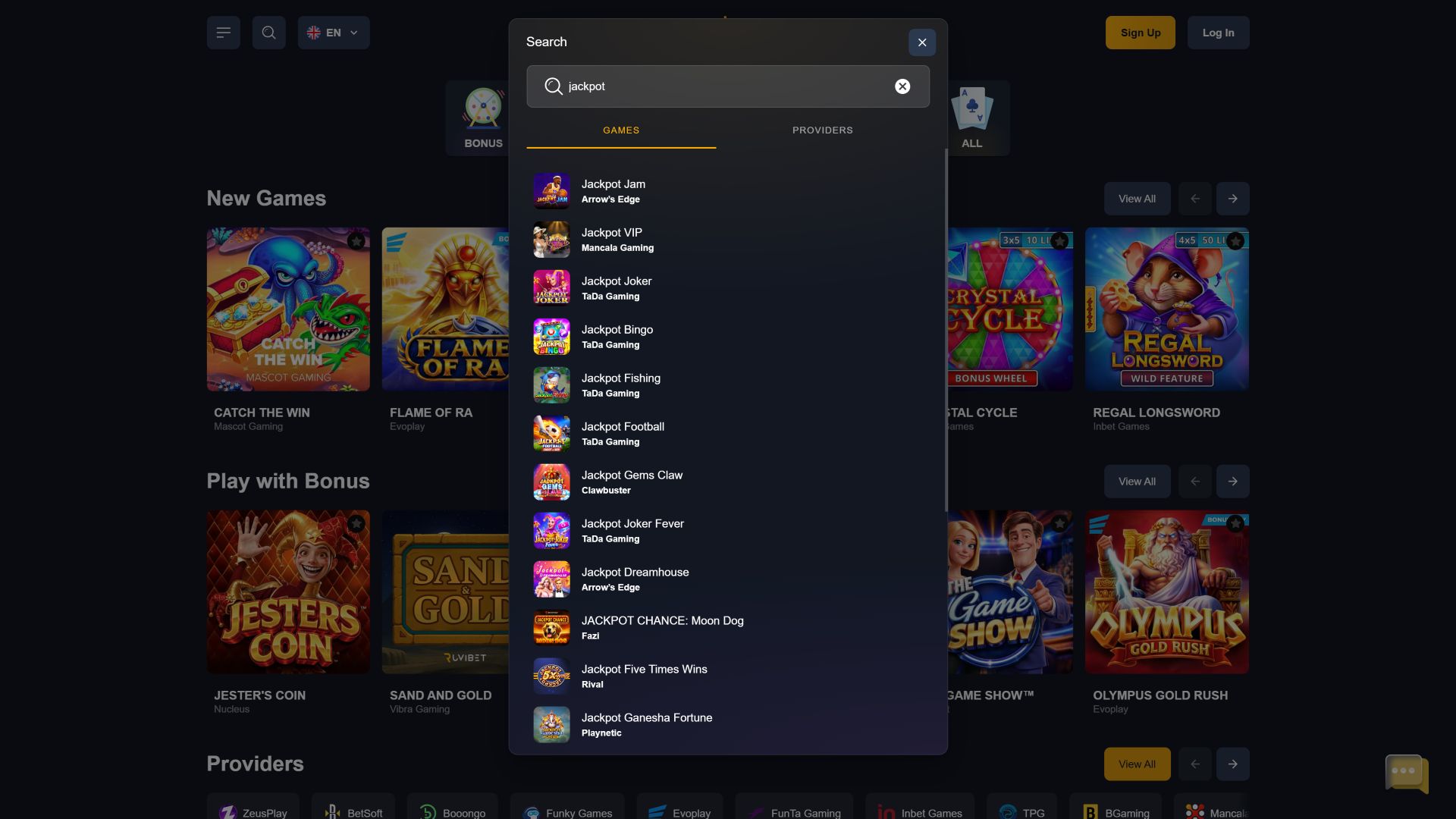 Jackpot do Cassino Royal Spinz para Computador