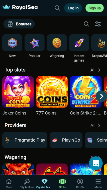 Giochi del casinò RoyalSea