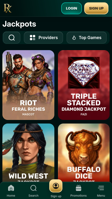 RX Casino Mobile Jackpot