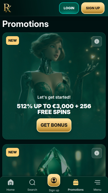 RX Casino Mobile Promotions