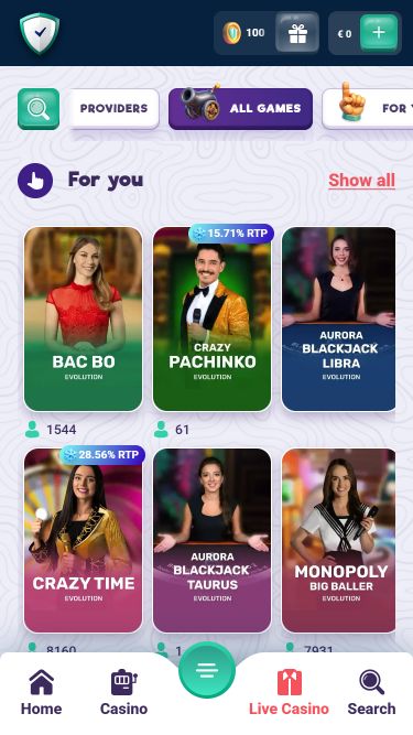 Casinò mobile con croupier dal vivo