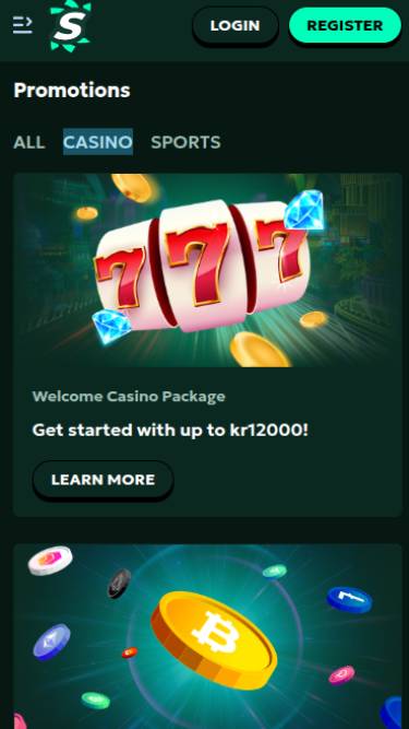 Акции казино SagaSpins