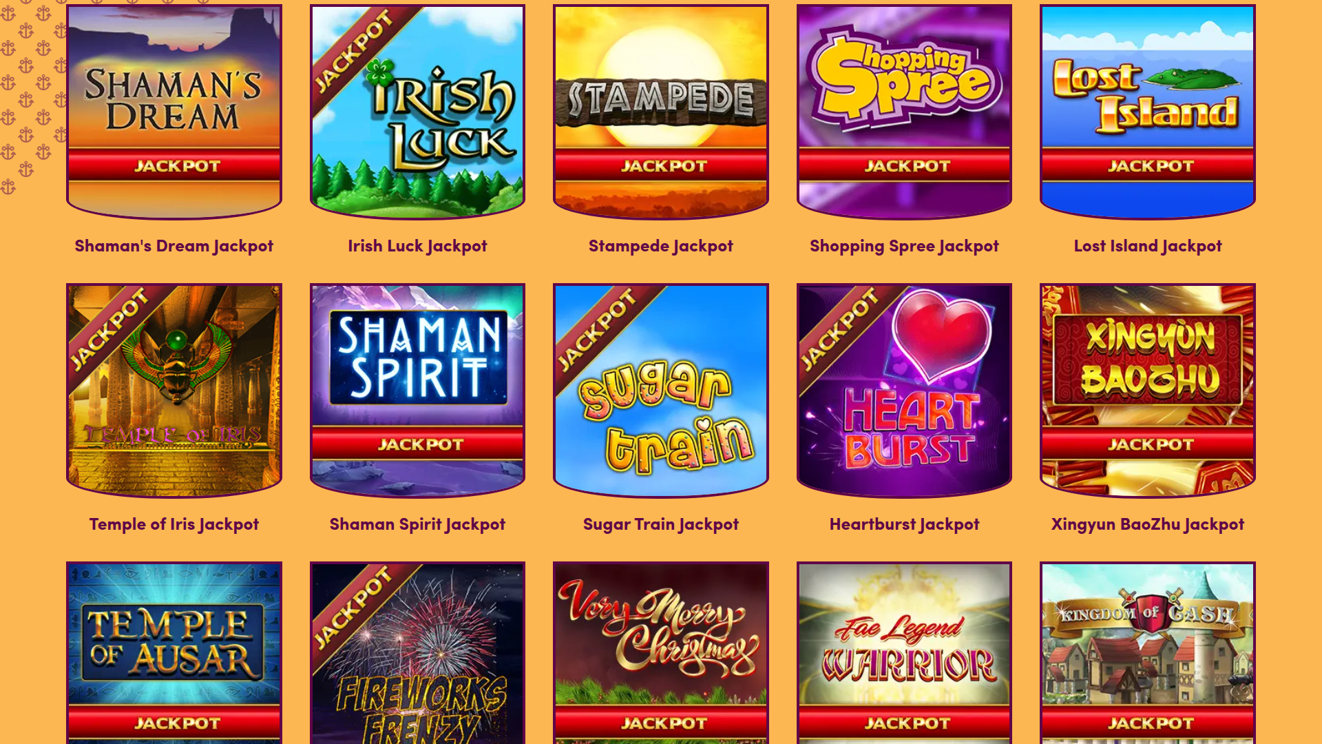 Jackpot desktop di Sailor Bingo