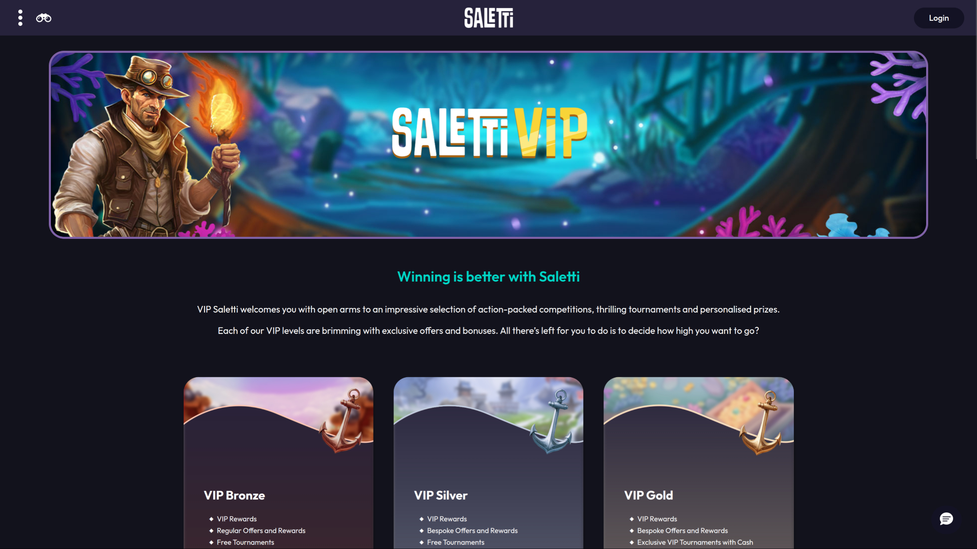 Saletti Casino Desktop VIP