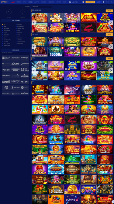 SapphireBet Casino Mobile Games