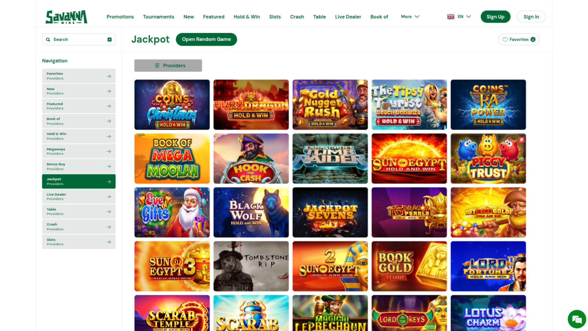 Jackpot de bureau de Savanna Wins Casino