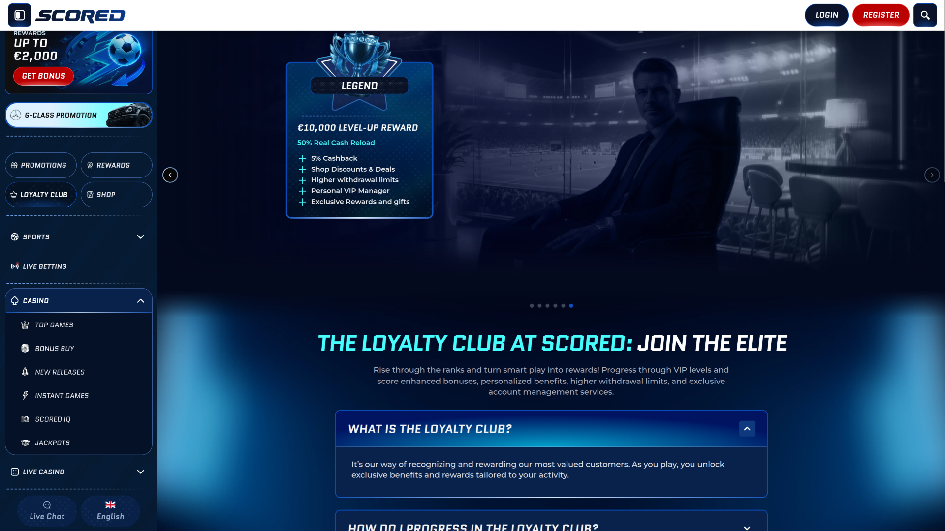 Scored Casino VIP-Programm