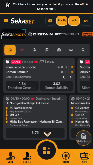 Sekabet Casino Mobile Sports