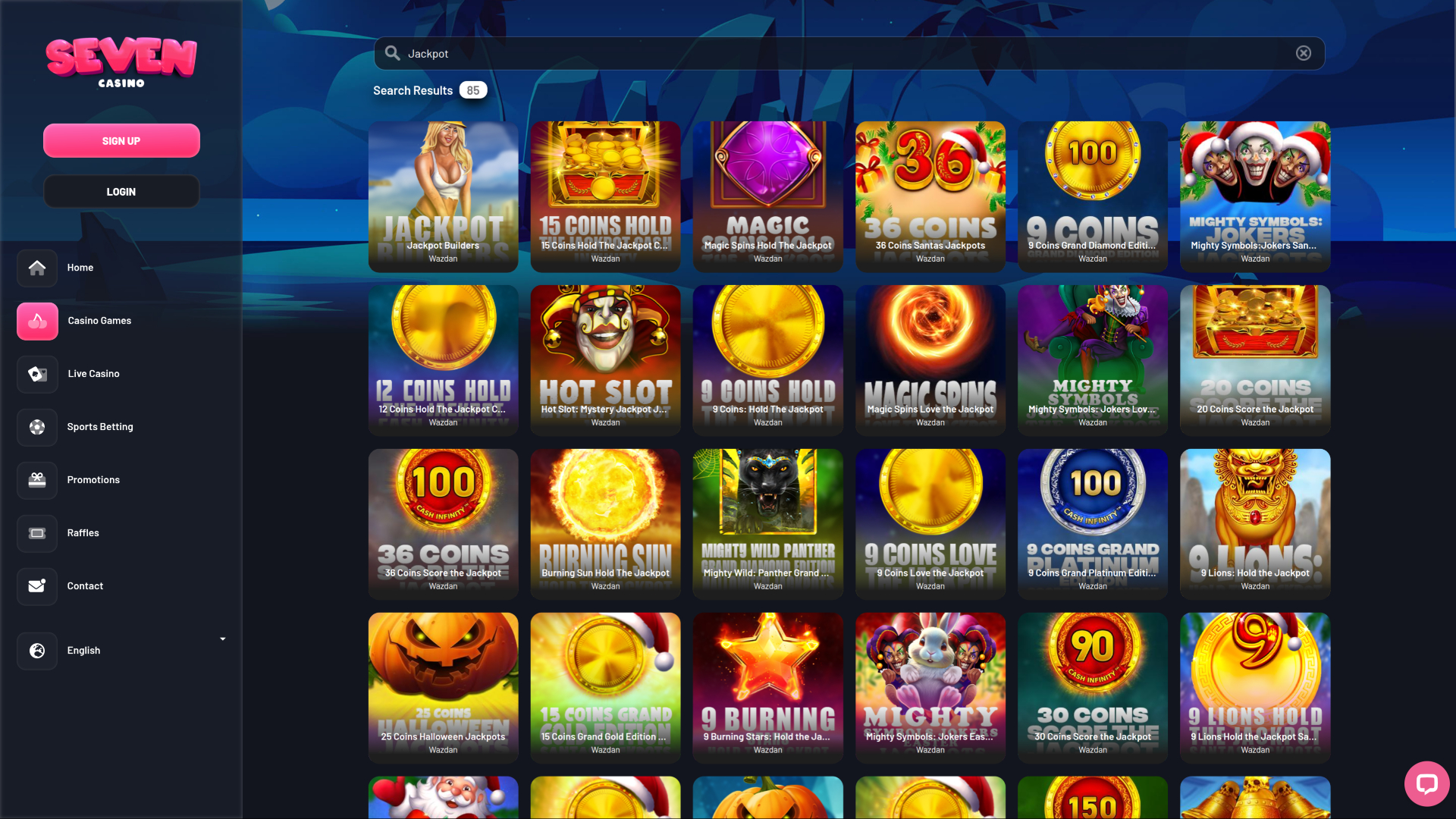 Seven Casino Desktop Jackpot