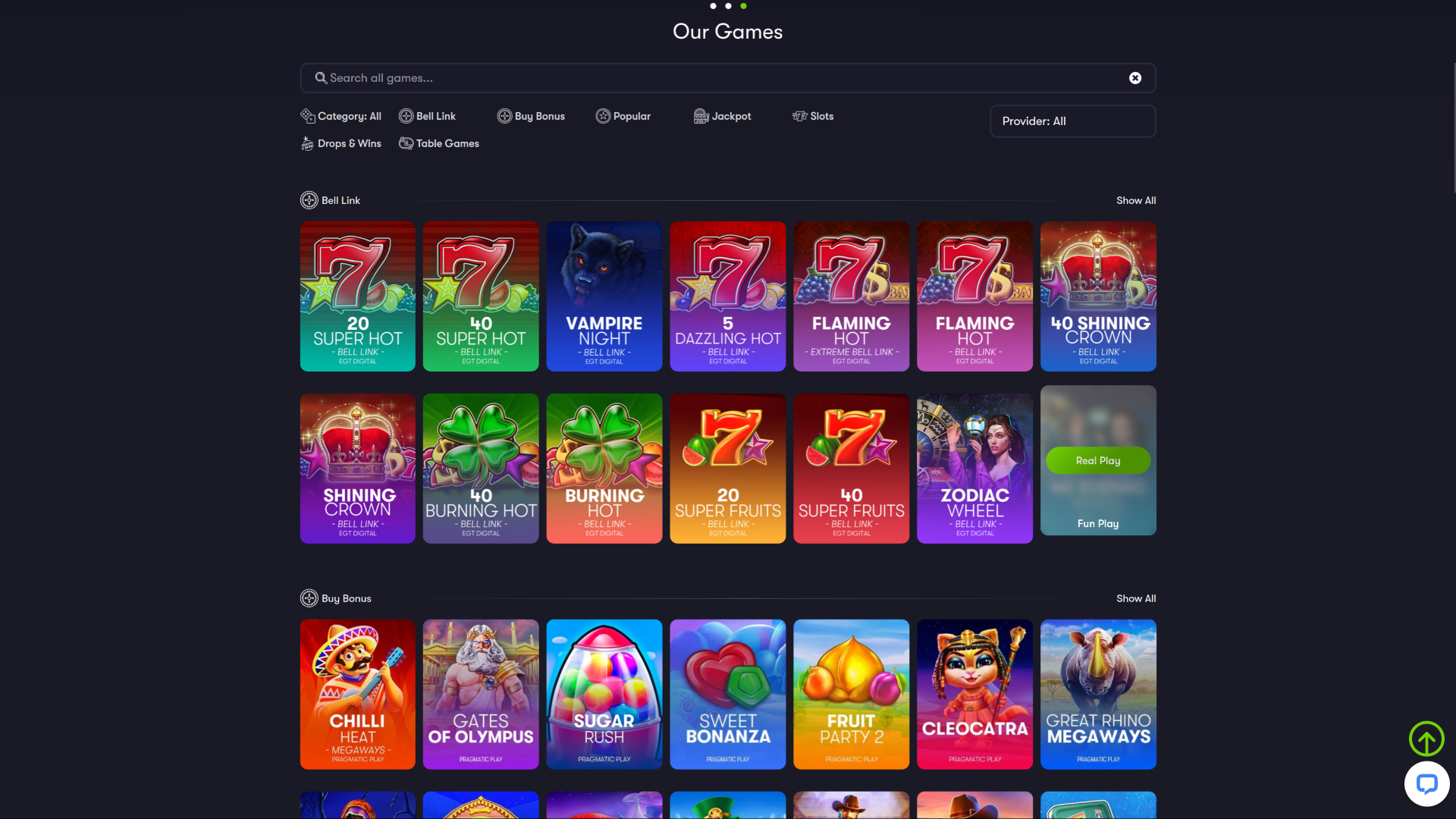 Jeux de casino en direct Shangri La sur ordinateur