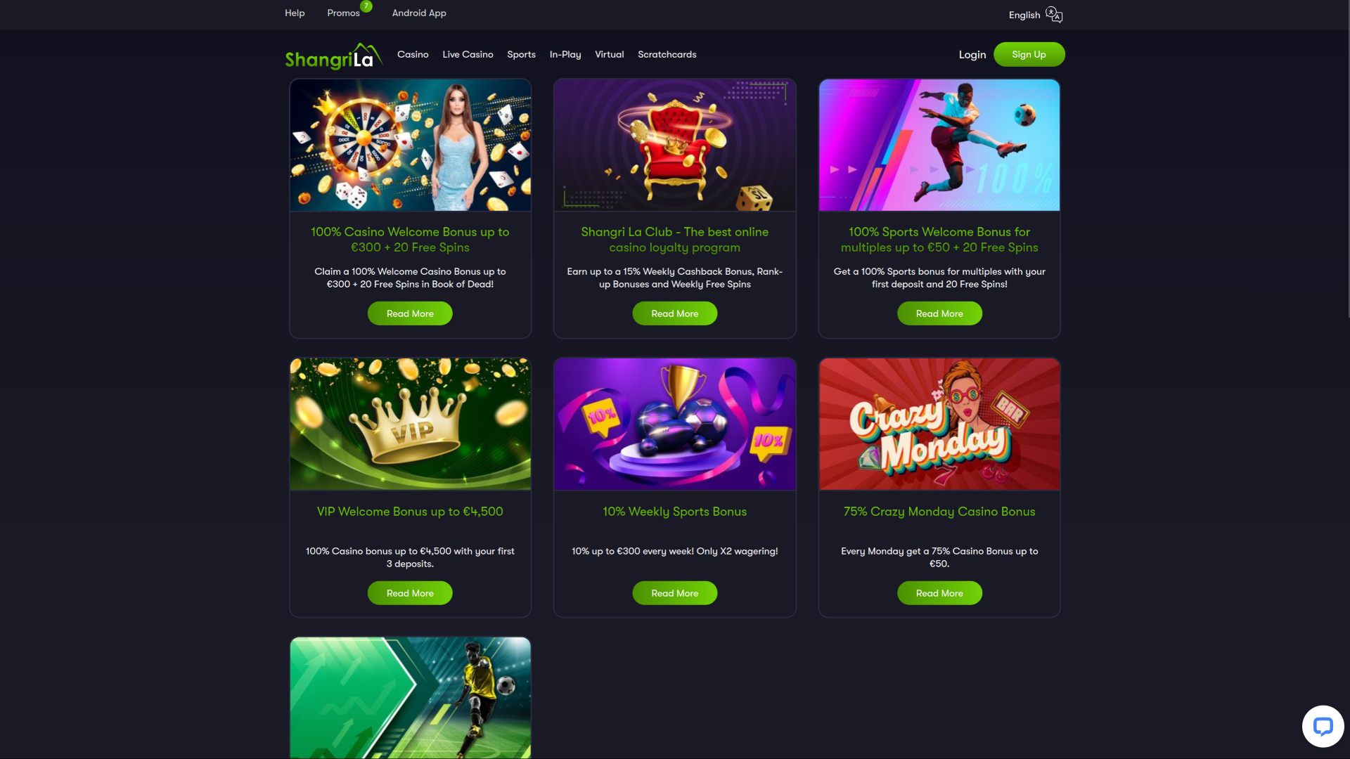 Promotions Shangri La Live Casino sur ordinateur