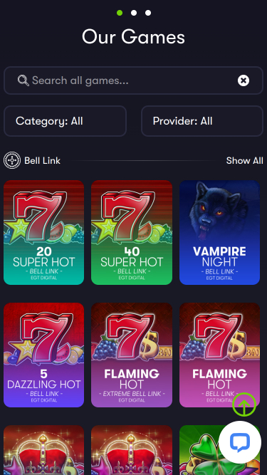 Jeux mobiles du casino Shangri La Live