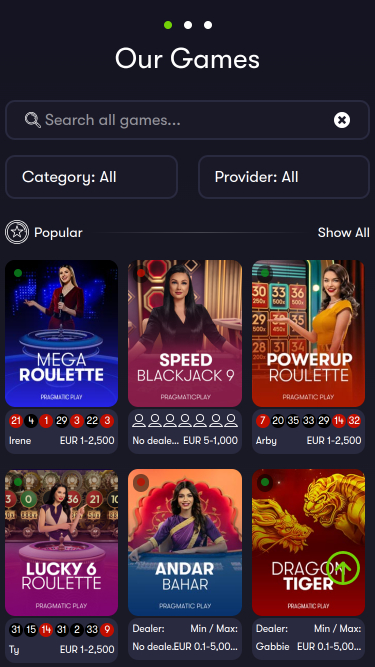 Shangri La Casino en direct sur mobile avec croupier en direct
