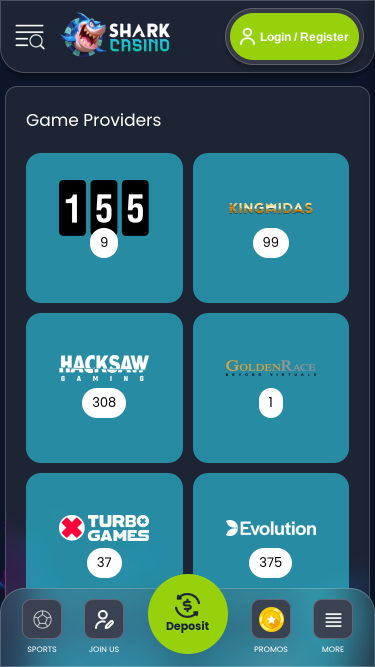 Shark Casino Game Developers