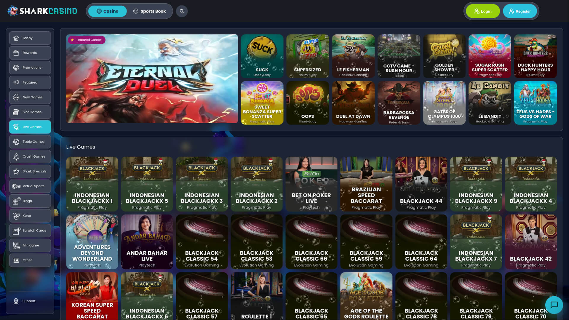 Shark Casino Live Dealer