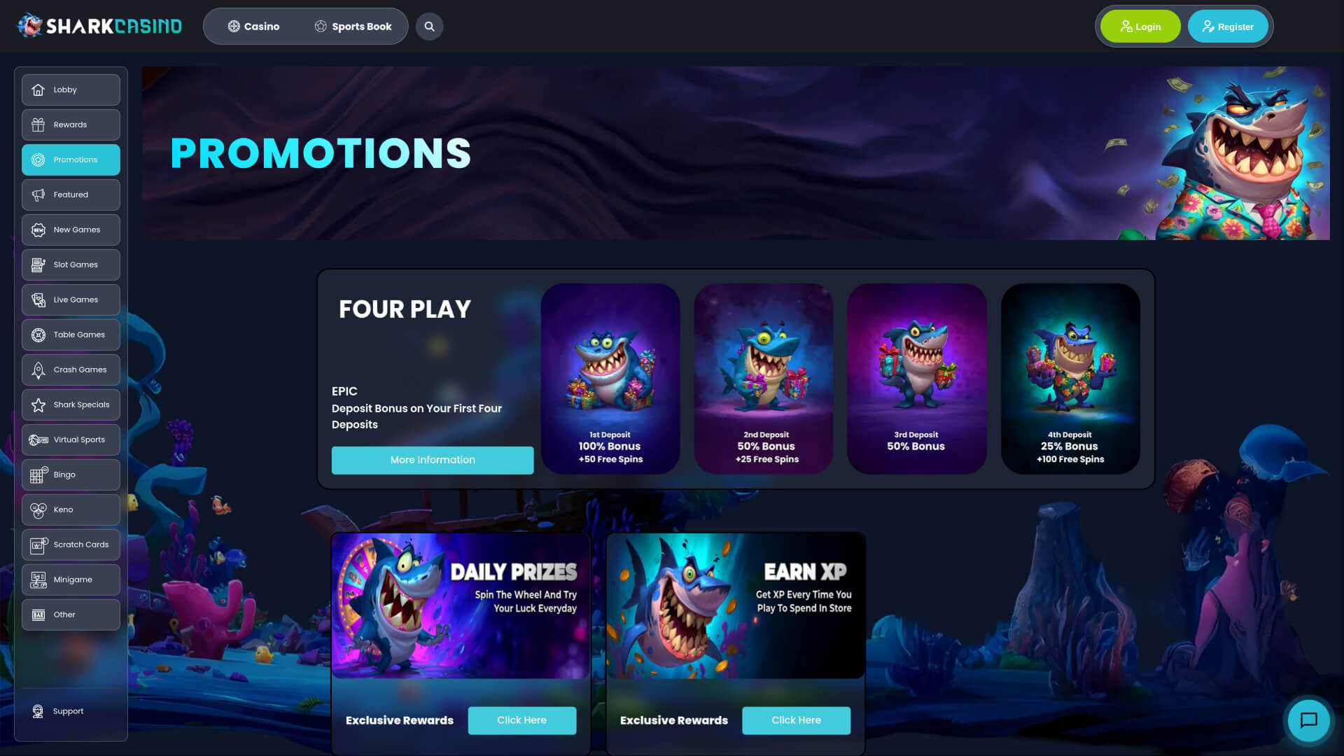 Shark Casino Promotions