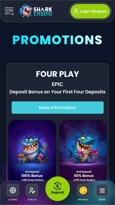 Shark Casino Promotions