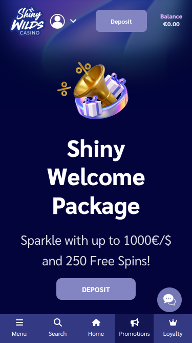 Shiny Wilds Casino Mobile-Aktionen