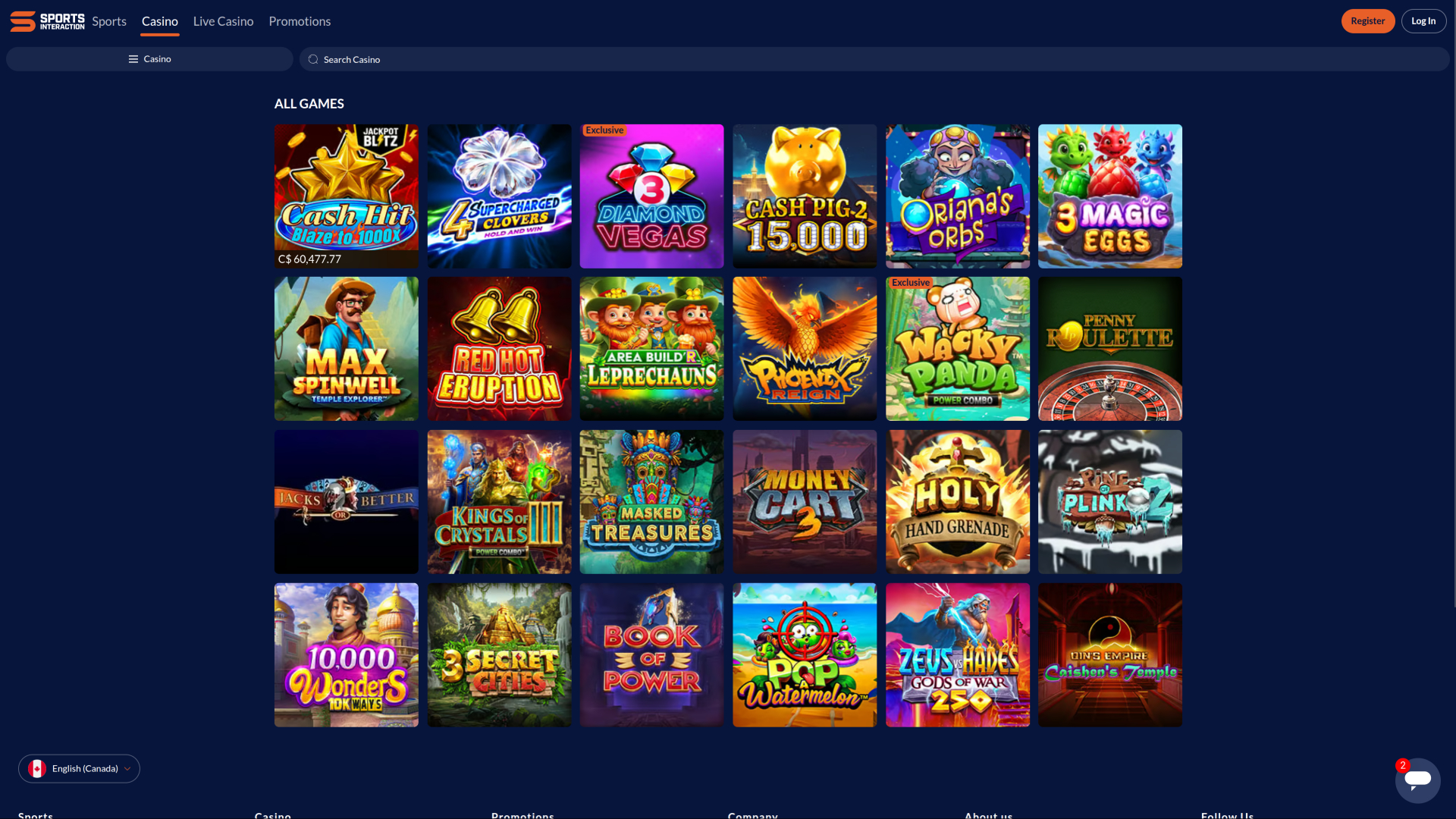 Jeux de casino SIA sur ordinateur