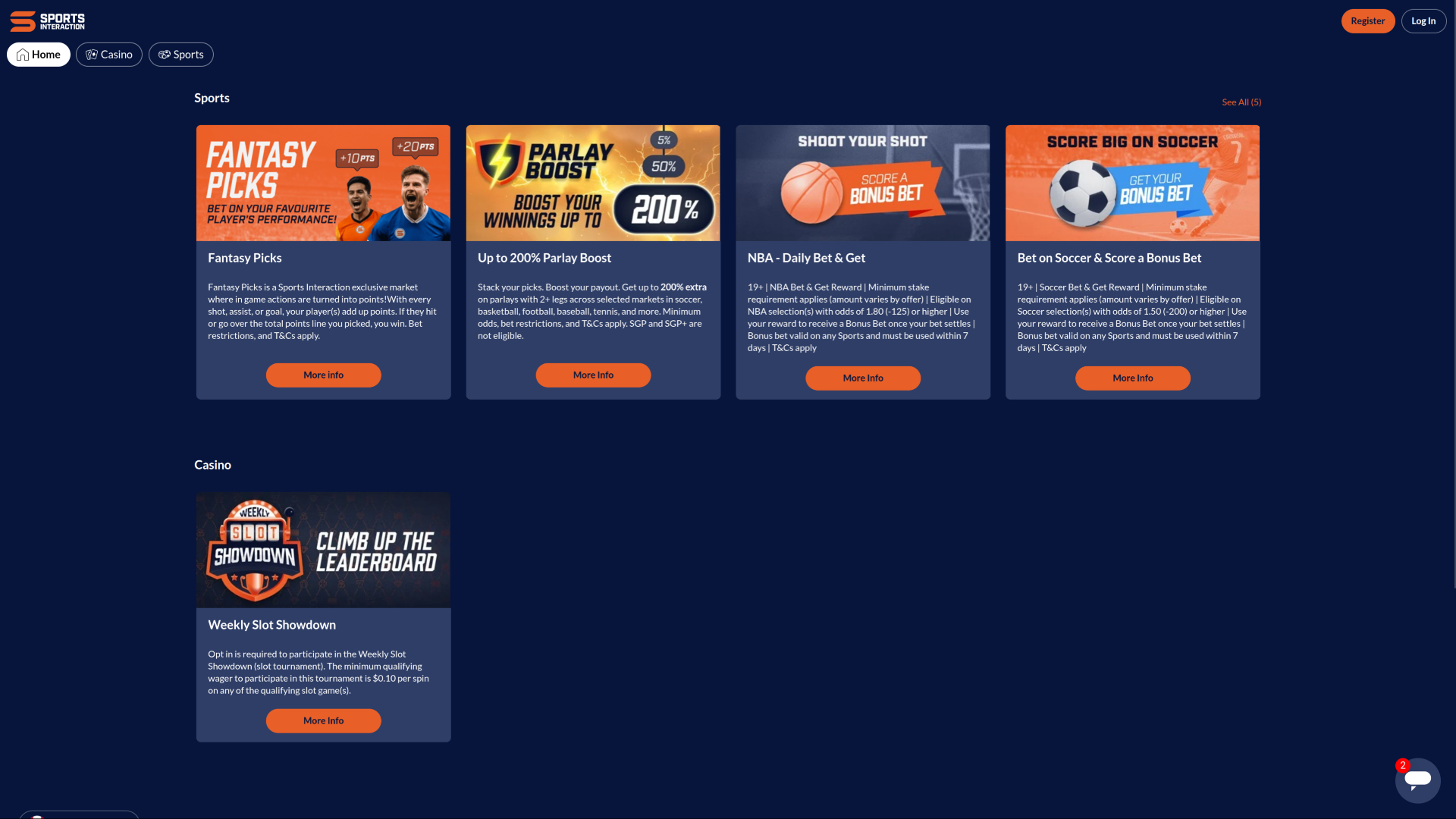 Promotions SIA Casino sur ordinateur