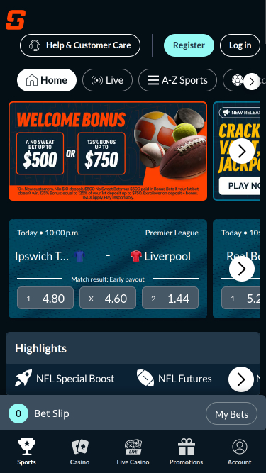 SIA Casino Mobile Sportwetten