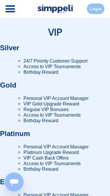 Мобильная VIP-программа казино Simppeli