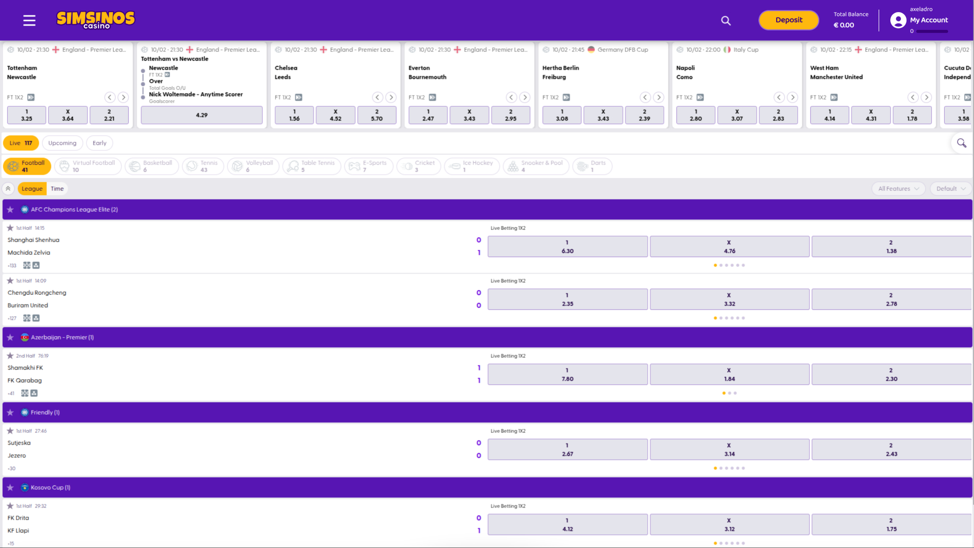 Site de paris sportifs pour ordinateur du casino Simsinos