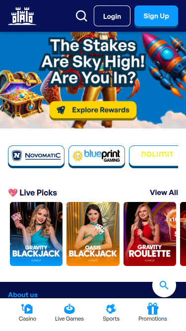 Sky Hills Casino Mobile-Spielentwickler