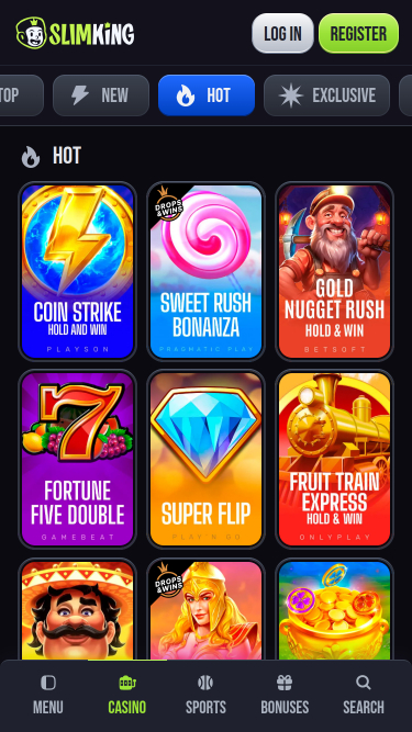 SlimKing Casino-Spiele