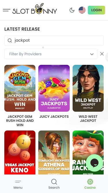 Jackpot móvil del casino Slot Bunny