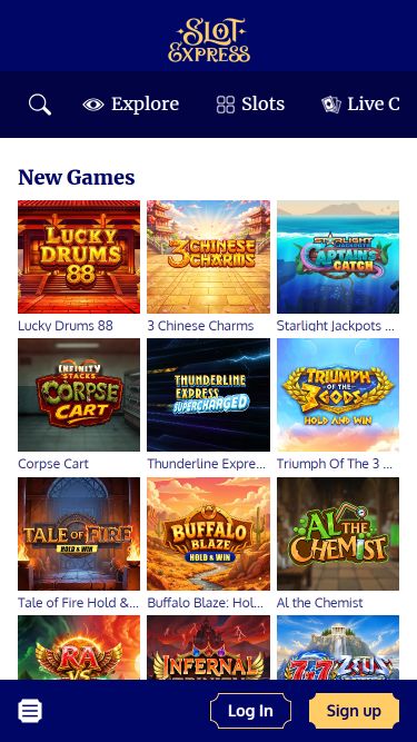 Juegos móviles de Slot Express Casino