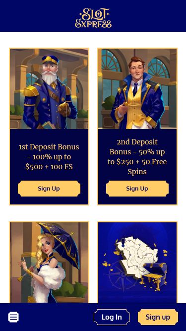 Promociones móviles de Slot Express Casino