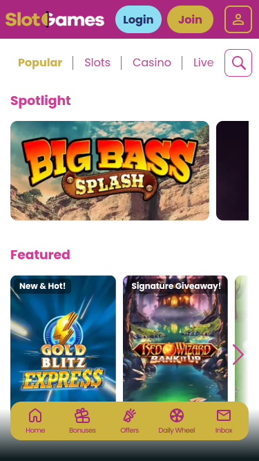 Giochi di slot per casinò e giochi per dispositivi mobili