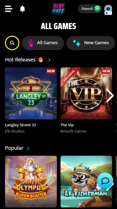 Slot Hype Casino Mobile Games
