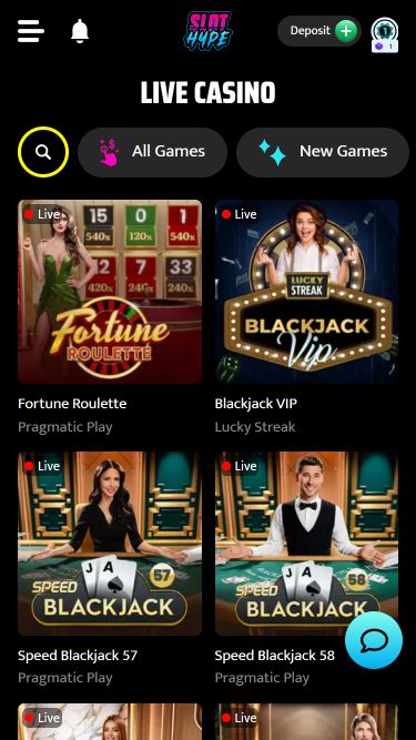 Slot Hype Casino Mobile Live Dealer