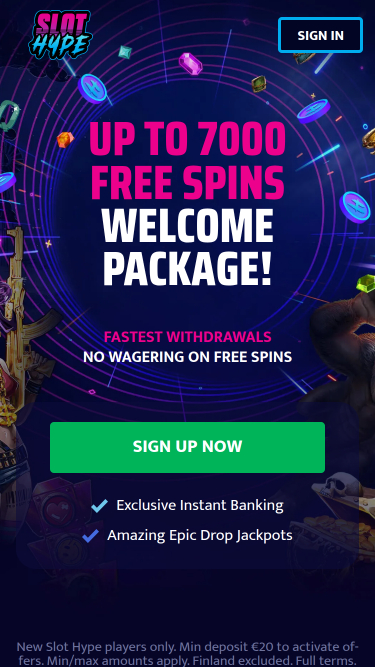 Slot Hype Casino Mobile-Startseite