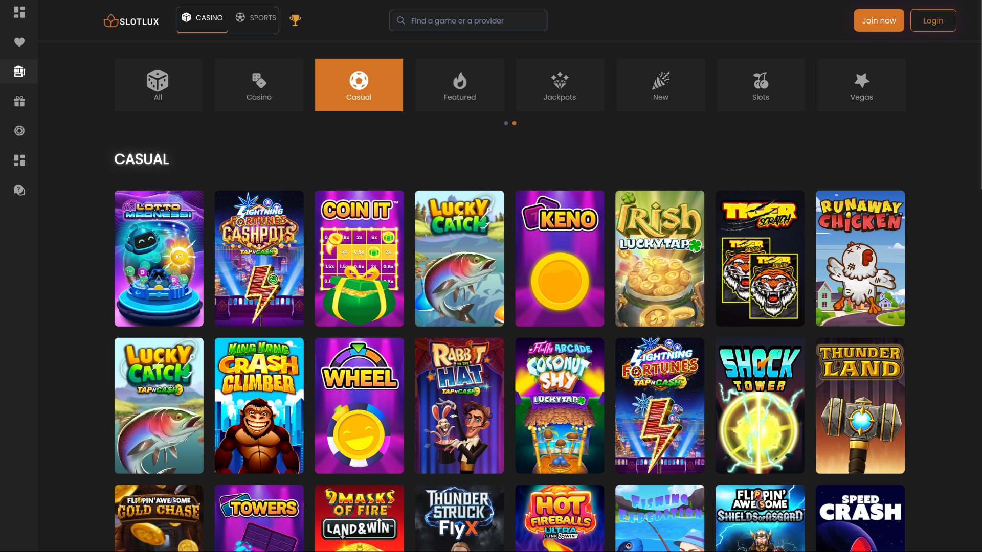 Slot Lux Casino Desktop Casual Games