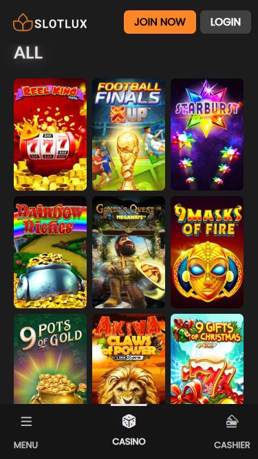 Jogos para celular do Slot Lux Casino