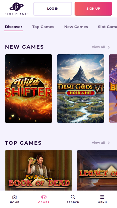 Slot Planet Casino Mobile Games